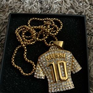 Gold and Silver Pendant Necklace